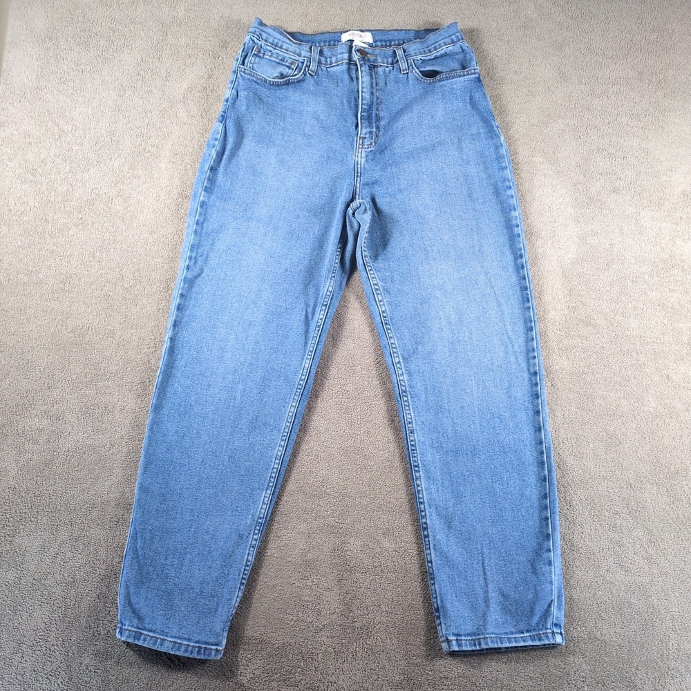 Vibrant Miu Jeans Womens 15‎ (28X27) Blue Made in USA  Medium Wash Straight Leg